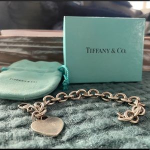 Tiffany heart charm bracelet